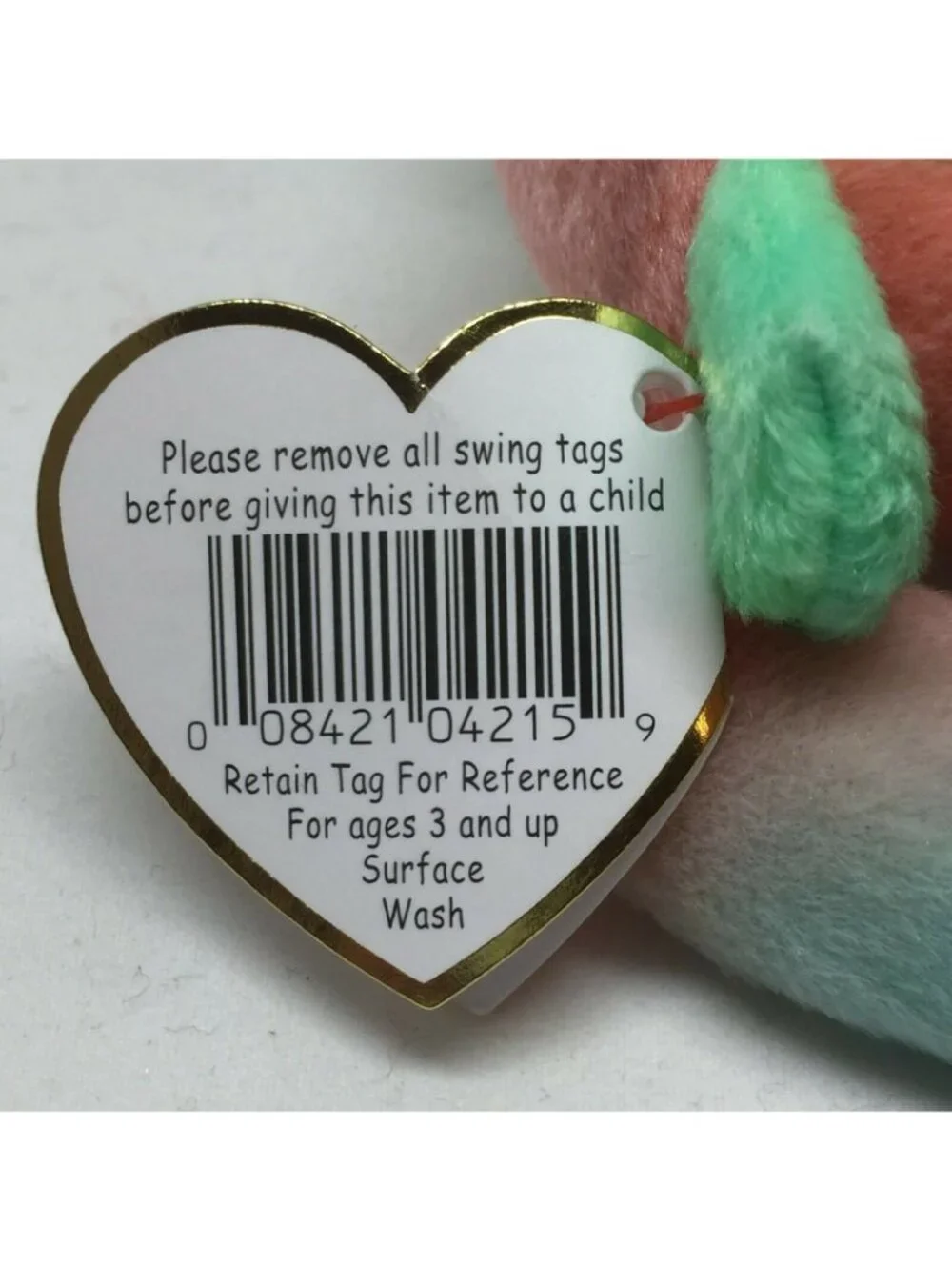 Ty Beanie Baby Sammy Bear Plush Stuffed Animal Retired W Tag June 23 1998